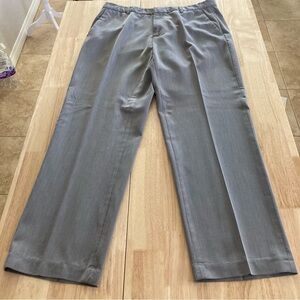 Calvin Klein Men's Gray Micro-Stripe Dress Pants Size 34x30